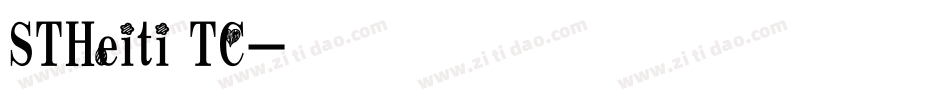 STHeiti TC字体转换